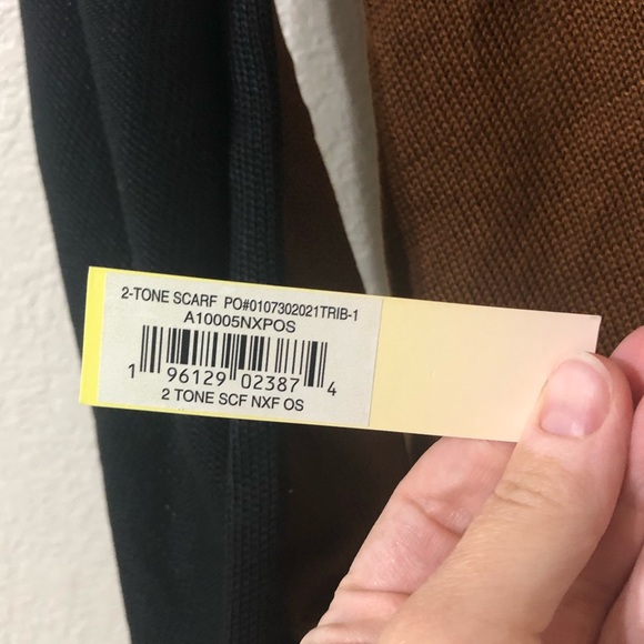 NWT Summersalt The Classic Colorblock Praline & Sea Urchin Scarf Brown & Black - Picture 5 of 5